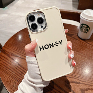 Ốp điện thoại TPU silicon mềm dáng vuông sang chảnh Honey cho iPhone 14 Pro max 13 Pro Max 12 Pro Max 11 xr xs sg1509