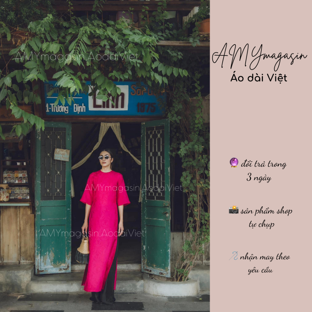 Áo dài gấm Liên Hoa