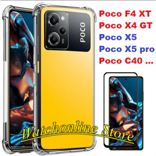 Ốp chống va đập Xiaomi Poco X5 pro, Poco X5 X4 GT F4 GT X3 GT X3 pro trong suốt bảo vệ 4 góc máy dày dặn