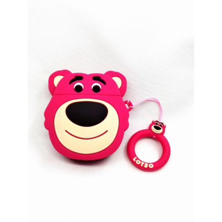 Vỏ Case AirPods 1/2/3/Pro - Ốp Bảo Vệ Tai nghe Bluetooth Không Dây AirPod 3/2/1/Pro Hoạt Hình Dễ Thương, Gấu Dâu