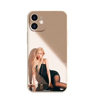 Ốp lưng iphone mềm viền vuông RÓSE BlackPink sexy iPhone 13 12 11 Pro Max SE 2020 X XR XS 8 7 ip 6S 6 Plus e1529
