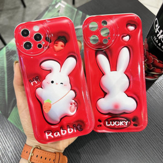 Ốp OPPO in hình 3D thỏ rabit đỏ  F9/A3S/A5s/A7/A52/A72/A92/F11/A15/A53/A31/A95/A54/A57/A16k/A17/Reno5/4g/5g