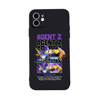 Ốp lưng iphone mềm dẻo Agent Z  viền vuông iPhone 14 13 12 11 Pro Max SE 2020 X XR XS 8 7 ip 6S 6 Plus q7126