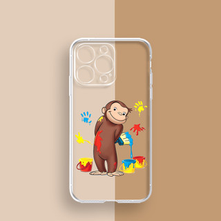 Ốp Lưng Iphone Khỉ nâu nghịch ngợm sơn màu ngại ngùng 14,13,12 Pro Max,11 Pro Pro Max/Xs Max/XR 7p 6p uh12