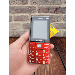 Điện Thoại Vietell Người Già V600 Mới FullBox Loa To, Pin Trâu Đọc Số, Chạy Sóng 4G