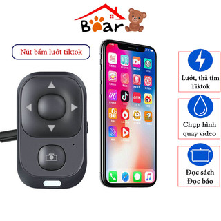 Nút Bấm Điều Khiển Từ Xa Lướt Tiktok, Đọc Sách, Chụp Ảnh, Quay Video Remote Bluetooth Thông Minh Tiện Dụng