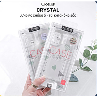 Ốp Lưng Trong Suốt Chống Vân Tay LIKGUS Matte Chống Sốc 4 Góc Cho 14 Pro Max 13 Pro Max 12 Pro Max 11 Pro Max