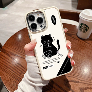 Ốp điện thoại TPU silicon camera bạc mèo lucky cho iPhone 14 Pro max 13 Pro Max 12 Pro Max 11 xr xs sg1533