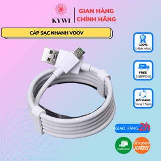 Cáp Điện Thoại Sạc Nhanh Chính Hãng K W VOOC OPPO 4.0 - Dùng Cho ĐT F9/A1k/ F11/F11pro/ Oppo A3/ Oppo A91