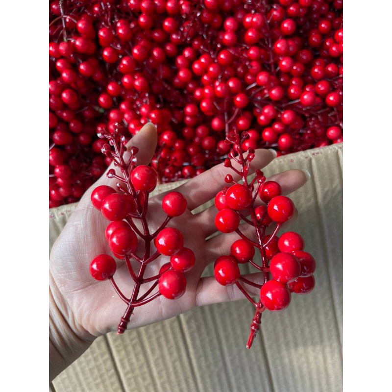 Cành đào đông rời(cành cherry đỏ)