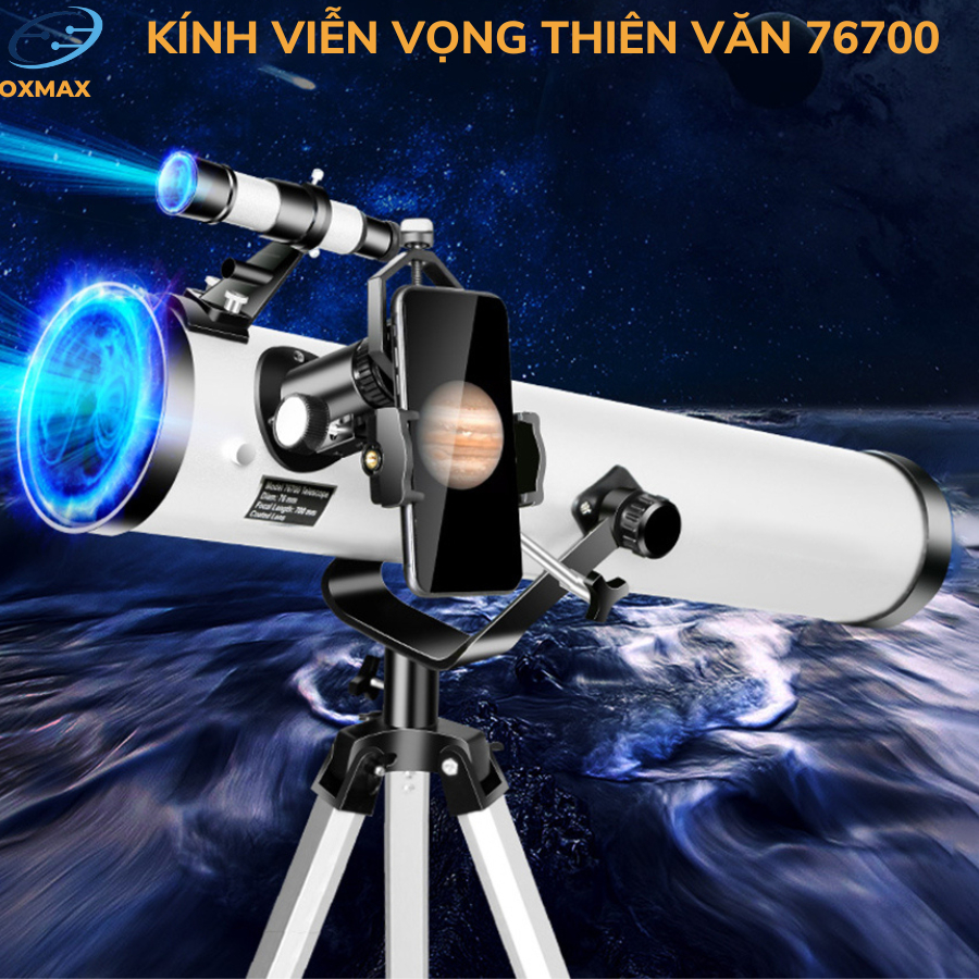 Kính Viễn Vọng Phoenix 76700 Kính Thiên Văn Phản Xạ Ngắm Sao Quan Sát Bầu Trời, Ngắm Nguyệt Thực