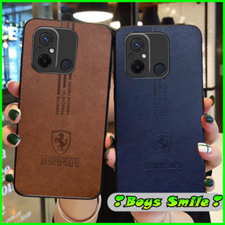 Ốp lưng da Ferari Xiaomi Redmi 12C Note 12 4G 5G Redmi 10C Redmi 10A Redmi A1 Poco C40 có rãnh tản nhiệt không nóng máy