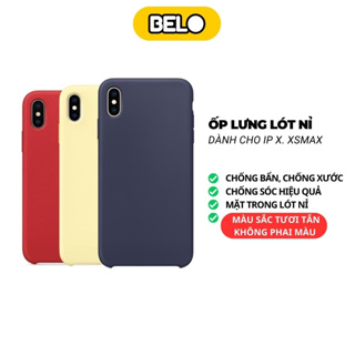 Ốp lưng iphone lót nỉ, chống sốc cho ip x – Belo