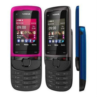 Điện thoại nắp trượt Nokia C2-05 hàng chính hãng loa to sóng khoẻ Main Zin Đầy Đủ Pin Sạc,BH 6 Tháng