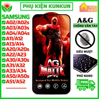 [AG Chống vân tay] Kính Cường Lực Samsung A02s A03s A11 A12 A13 A21s A22 A23 A31 A32 5G A33 5G A04 A04s A14 A34 A54 A53