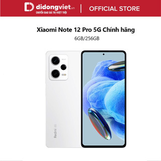 Điện Thoại Xiaomi Redmi Note 12 Pro 5G 6GB/256GB Chính Hãng - Chipset Dimensity 1080, Màn hình 120Hz, Sạc nhanh 67W