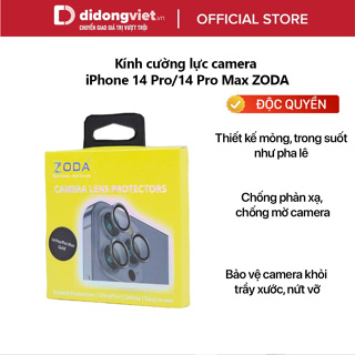 Kính cường lực camera iPhone 14 Pro/14 Pro Max ZODA - Phân phối ĐỘC QUYỀN