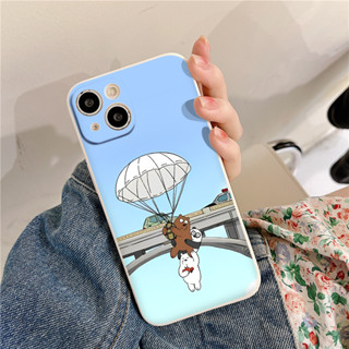 Ốp lưng điên thoại ốp lưng iphone 3 chú gấu nhảy dù cho Iphone 7 8 Plus SE X XS XS Max 11 12 13 14 Pro Max e4912