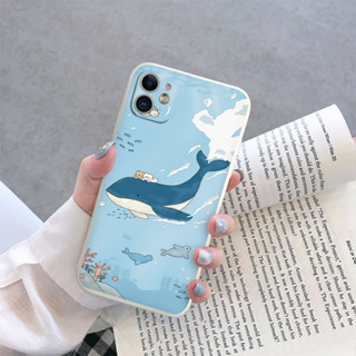 Ốp lưng iphone cặp đôi gấu cưỡi cá voi xanh 14 Pro max 6 7 Plus 8 Plus 11 11 Prm X Xs max 12 Pro 13 14 e5902