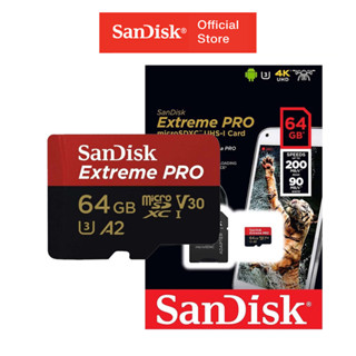 Thẻ Nhớ MicroSDXC SanDisk Extreme Pro V30 A2 64GB 200MB/s SDSQXCU-064G-GN6MA