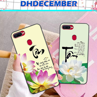 Ốp lưng Oppo A5S / A7/ F9 / A12 hình Tâm, Phúc,Hoa Sen ,Tài Lộc