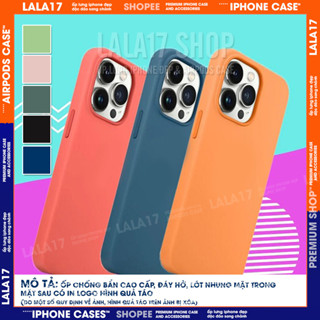 Ốp lưng iphone Ốp Chống Bẩn Lót nhung hở đáy CAO CẤP Màu Hàn Quốc đẹp - LALA17