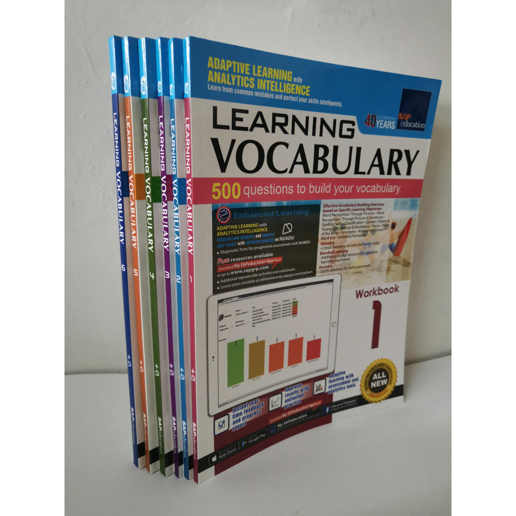 Sách Learning Vocabulary ( Trọn bộ 6 cuốn Sách Nhập)