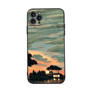 Ốp lưng iphone phong cảnh mặt trời khuất núi 14 Pro max 6 7 Plus 8 Plus 11 11 Prm X Xs max 12 Pro 13 14 q677