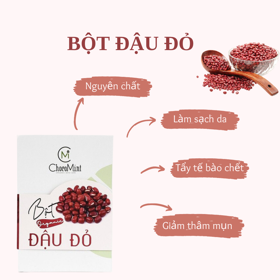 bột đậu đỏ hộp 500gr