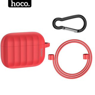 Ốp tai nghe airpods 3 chính hãng HOCO silicon cao cấp có dây tai nghe và móc chìa khóa