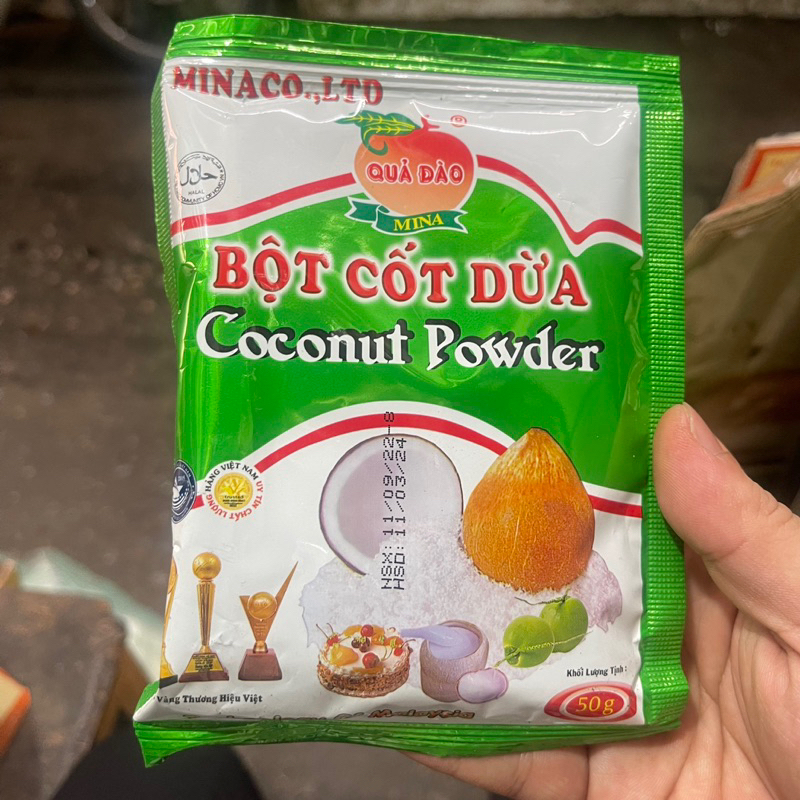 BỘT CỐT DỪA gói 50g bịch 10gói