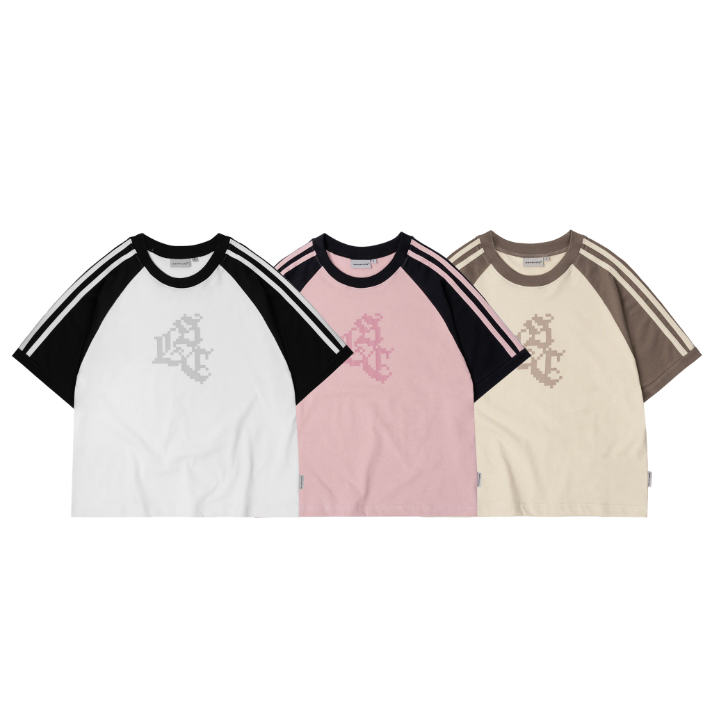 Áo thun SLC tay raglan 2 sọc basic