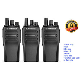 Bộ 3 Máy Bộ đàm Motorola VZ3688 8W(Công suất lớn, loa to, cự ly liên lạc xa, giá siêu rẻ, hỗ trợ sạc Type C)