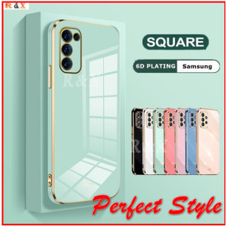 Ốp Lưng Viền Vuông Samsung A14 A24 A34 A54 Viền ánh kim sang trong