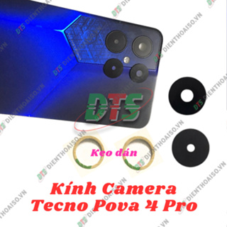 Kính camera Tecno Pova 4 pro kèm keo dán