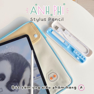 Bút Cảm Ứng Anh Phi Stylus Pencil Cho Máy Tính Bảng Có Tỳ Đè Có Sạc Với Máy - BH 6T 1 đổi 1