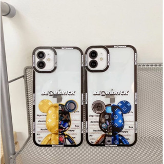 Ốp lưng iphone in hình robot gấu bearbrick cho ip 13promax 13pro 13 12promax.