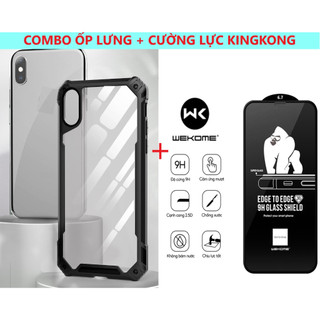[ Ốp + Cường lực ] Ốp Iphone Ốp chống sốc cao cấp Full mã Iphone 6 đến 12 Pro Max TPU trong suốt khoe trọn vẻ đẹp máy