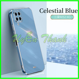 Ốp Lưng Mạ Vàng Viền Vuông Samsung A14 A34 A54 viền ánh kim sang trong