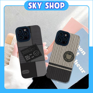 Ốp Lưng Iphone Cạnh Vuông Chống Sốc Lưng Sần Pro Cam hình ICON Smile Bear 7plus/8plus/x/xs/11/12/13/14/pro/max