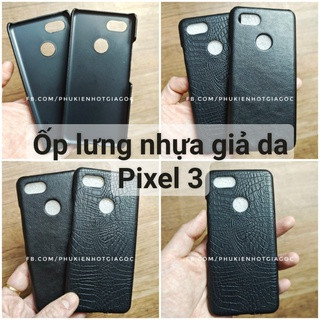 Ốp lưng giả da mỏng trơn , da cá sấu nhựa PC Google Pixel 3 XL / Pixel 3