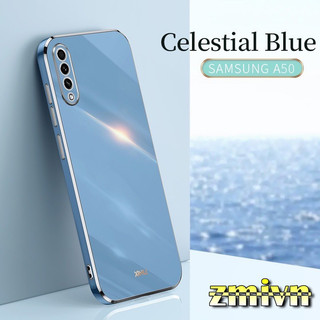 Ốp lưng viền xi mạ vàng sang trọng Samsung A50 A50S A22 A32 4G A24 A34 A54 Thiết kế khung vuông