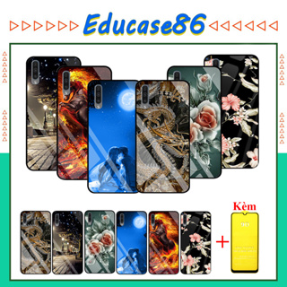 Combo Ốp lưng Kính 3D Samsung A50/Samsung A50s Sang trọng (TẶNG KÈM 1 kính cường lực full màn hình )