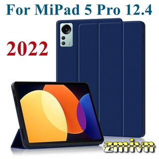 Bao Da Cover Cho Máy Tính Bảng Xiaomi Mi Pad 5 Pro 12.4 Inch 2022 Hỗ Trợ Smart Cover