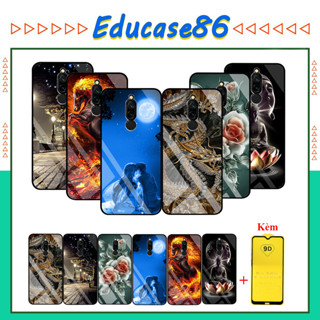 Combo Ốp lưng Kính 3D Xiaomi Redmi 8 Sang trọng (TẶNG KÈM 1 kính cường lực full màn hình )