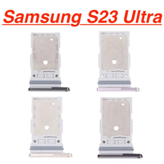 Khay đựng sim Samsung S23 Ultra miếng khay chứa thẻ nhớ ổ bắt sim sóng linh phụ kiện điện thoại thay thế hư rớt