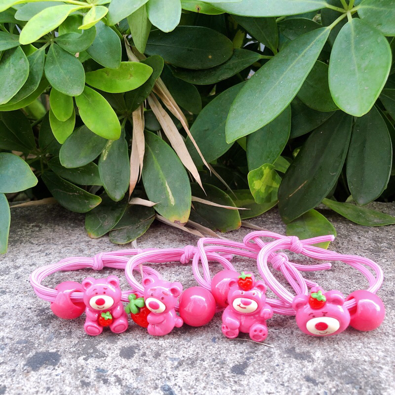CỘT TÓC THUN GẤU DÂU LOTSO