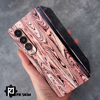 Miếng dán skin samsung Z fold 4, Z fold 3, Zfold 2, Z fold 1, Z flip 4, Z flip 3, Z flip mẫu vân gỗ nhập khẩu cao cấp