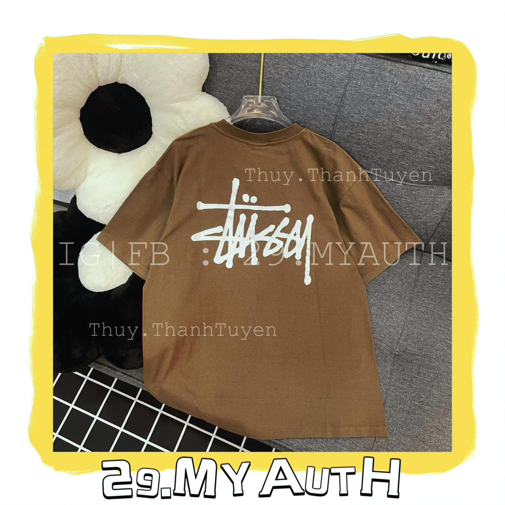 Áo thun STUSSY BASIC (chính hãng) COFFEE