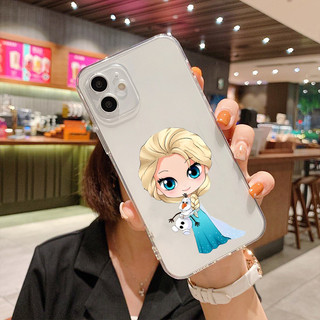 Ốp vuông iphone nữ hoàng El.sa đáng yêu 14 Pro max 6 6s Plus 7P 8P 11 Pro Prm X Xs max 12 Pro 12 Prm 13 u851